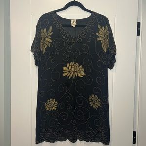 Haute Hippie Beaded Shift Dress